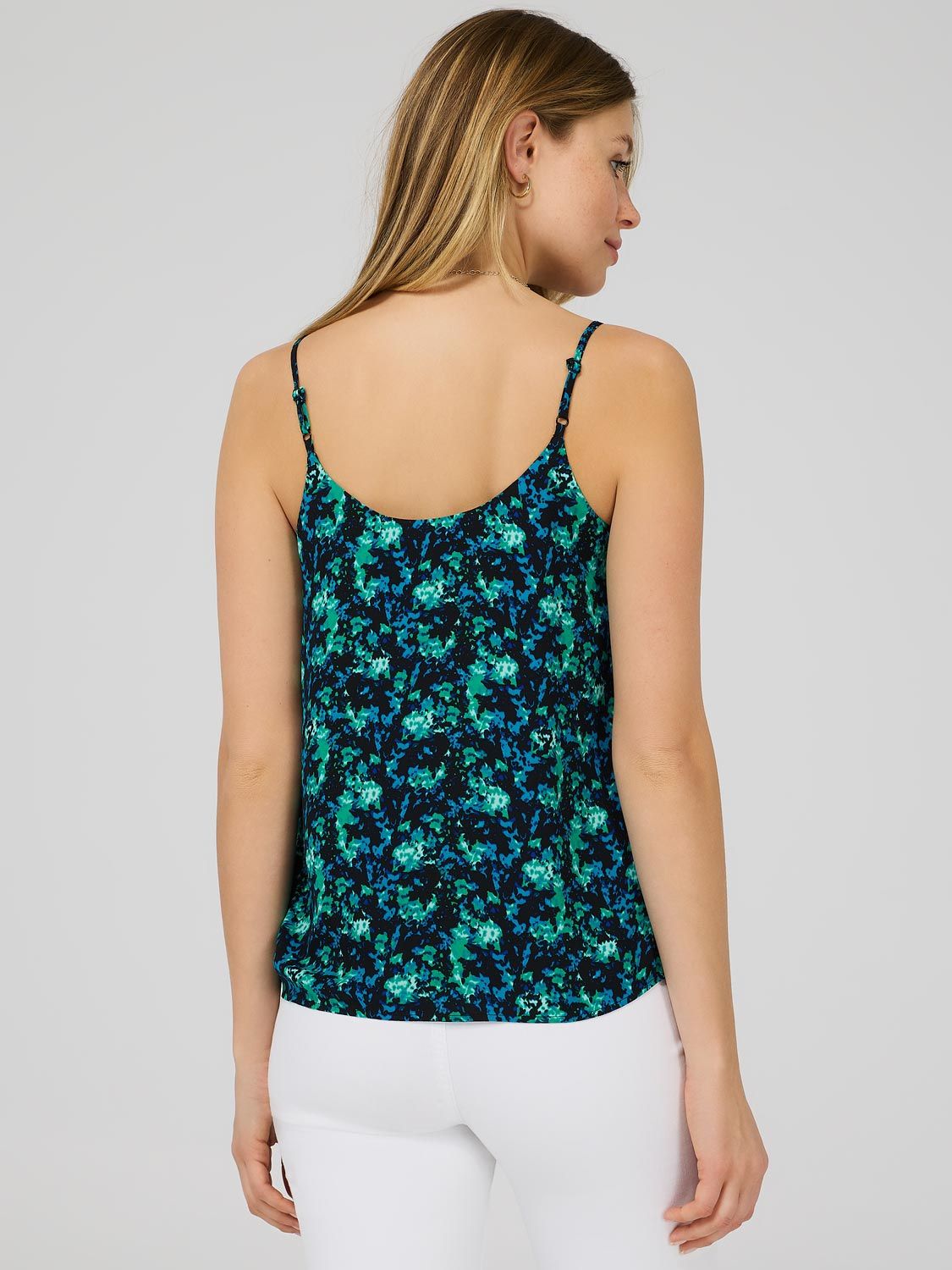Printed Scoop Neck Tank Top sold by Suzy Shier product image thumbnail 4