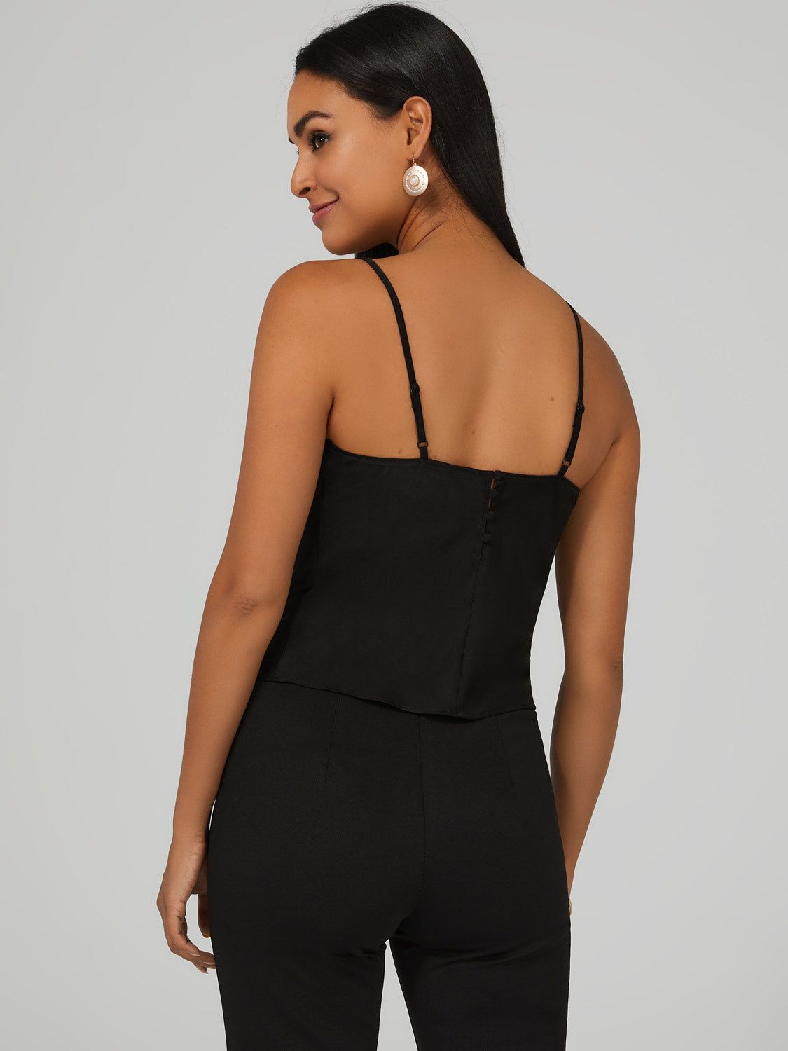 Satin Cowl Neck Top sold by Suzy Shier product image thumbnail 4