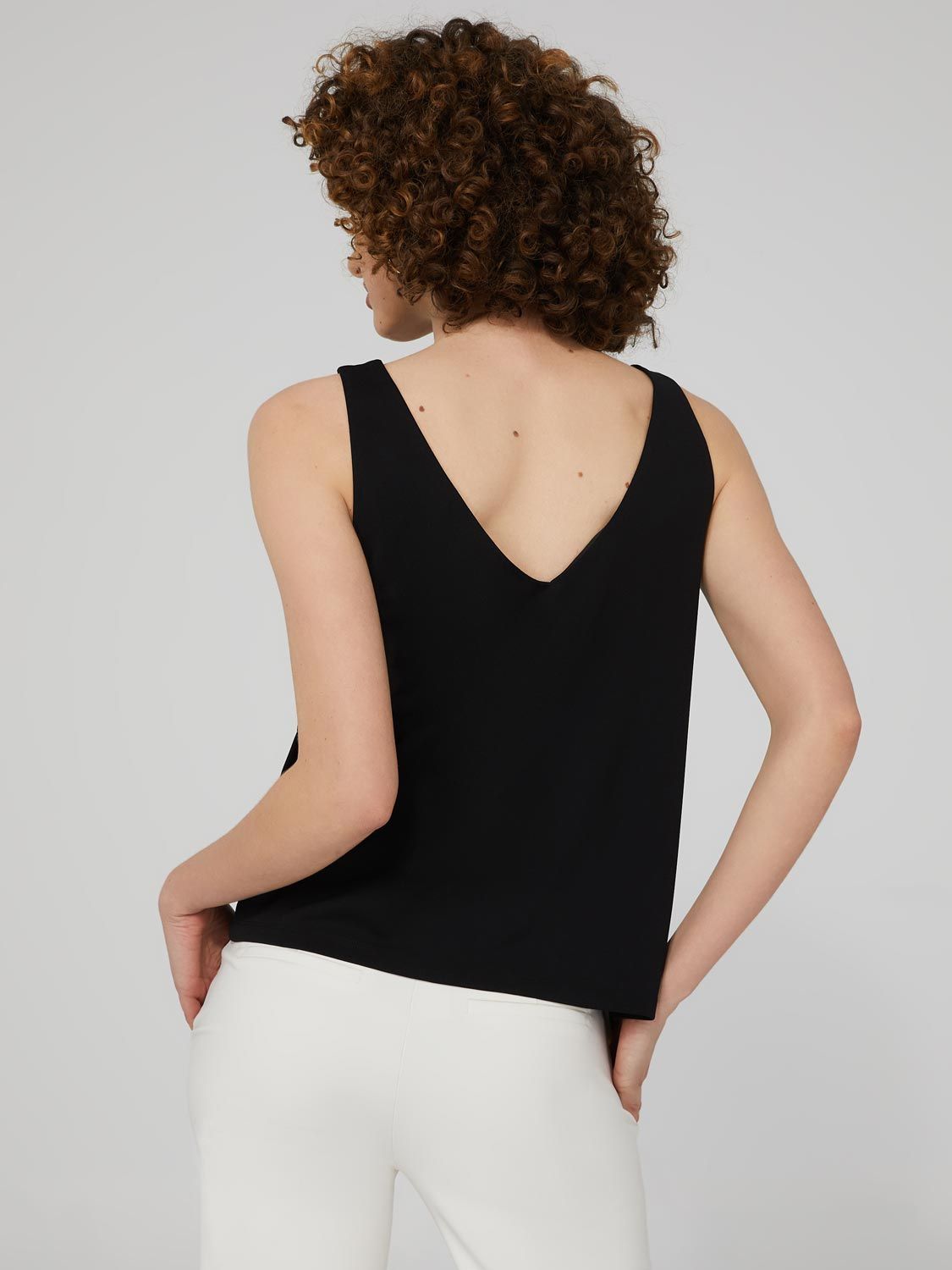 Sleeveless Top With Fishnet Rhinestone Neck Detail sold by Suzy Shier product image thumbnail 5