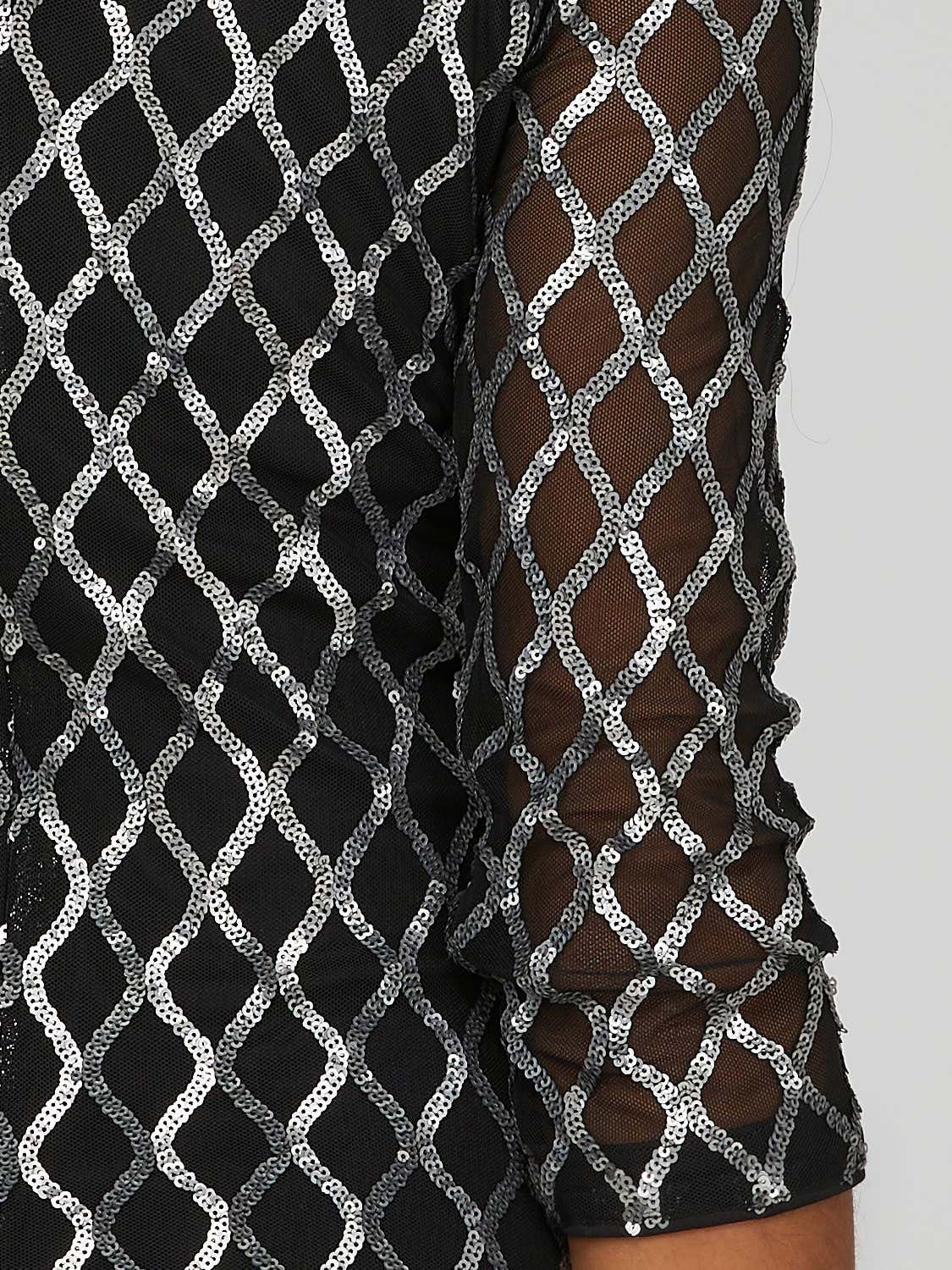 Sequin Mesh Bodycon Mini Dress sold by Suzy Shier product image thumbnail 5