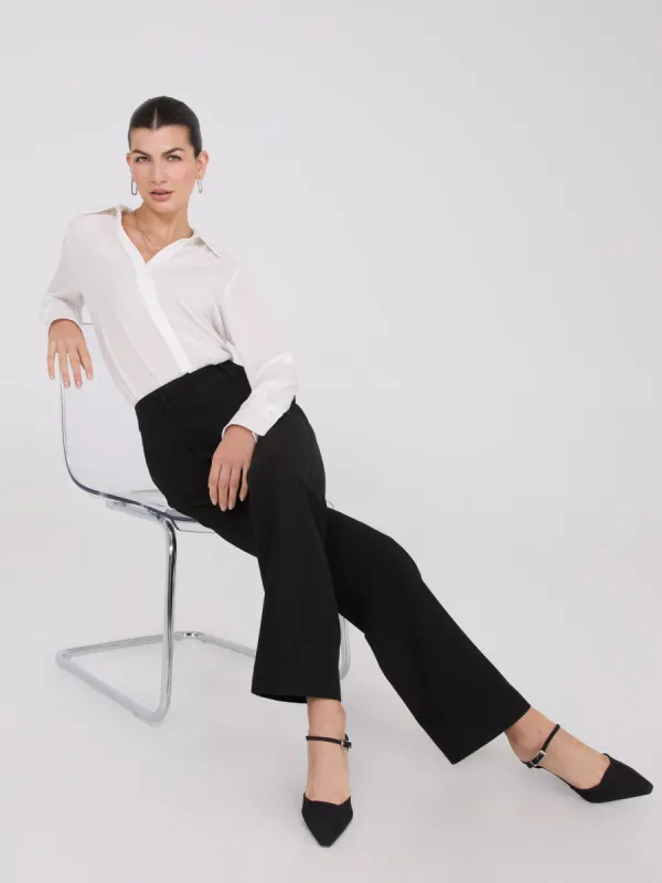 Wide-Leg Pleated Pants sold by Suzy Shier