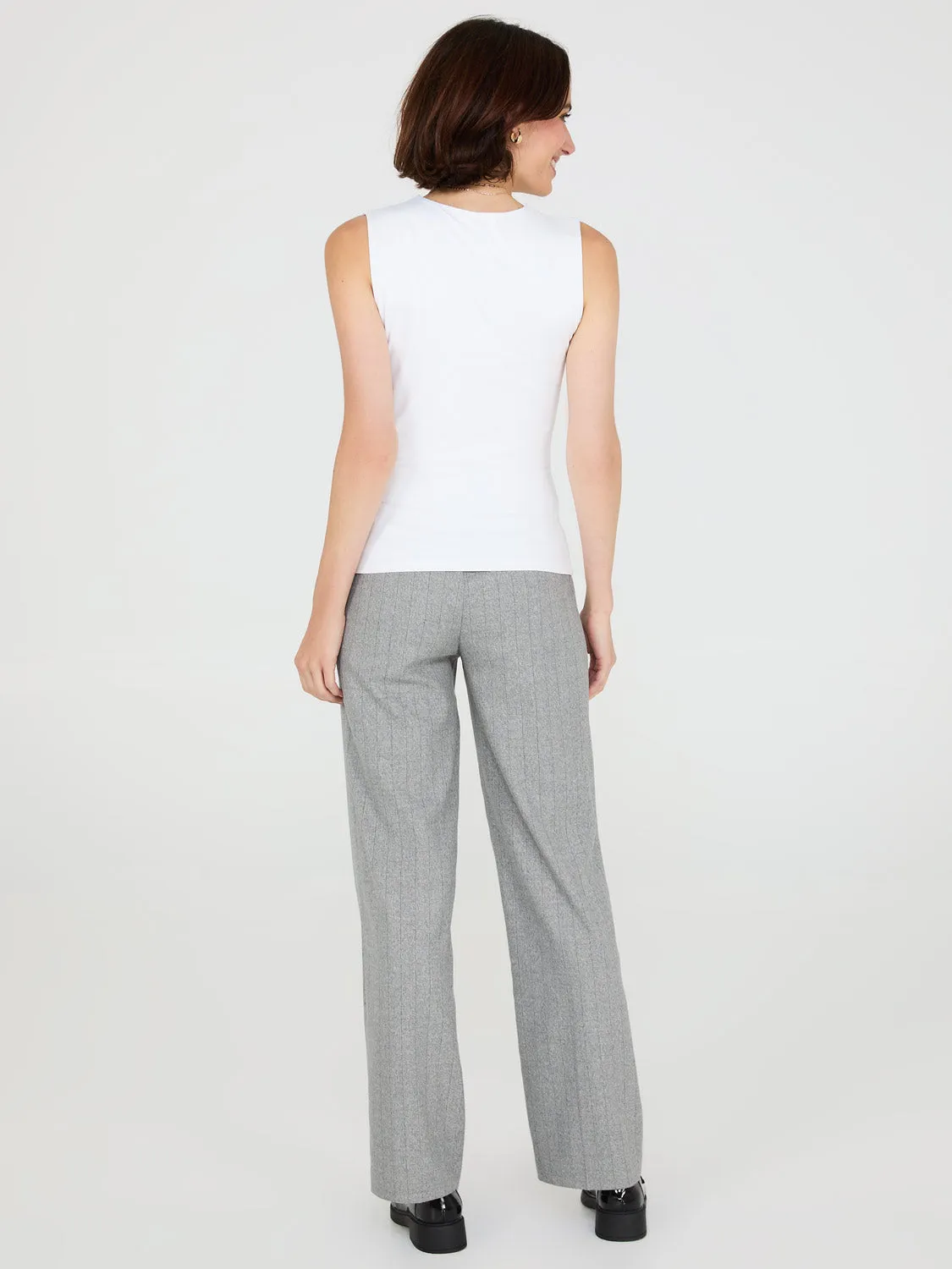 Rounded V-Neck Jersey Tank Top sold by Suzy Shier product image thumbnail 4