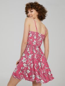 Printed Spaghetti Strap Fit & Flare Dress sold by Suzy Shier