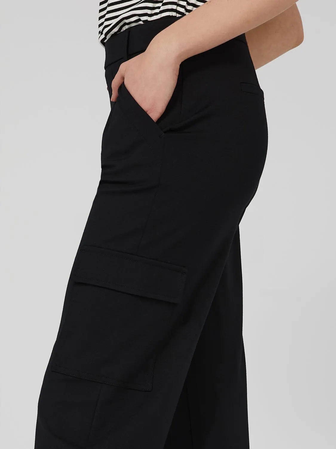 Straight Leg Trousers With Cargo Pockets sold by Suzy Shier product image thumbnail 2