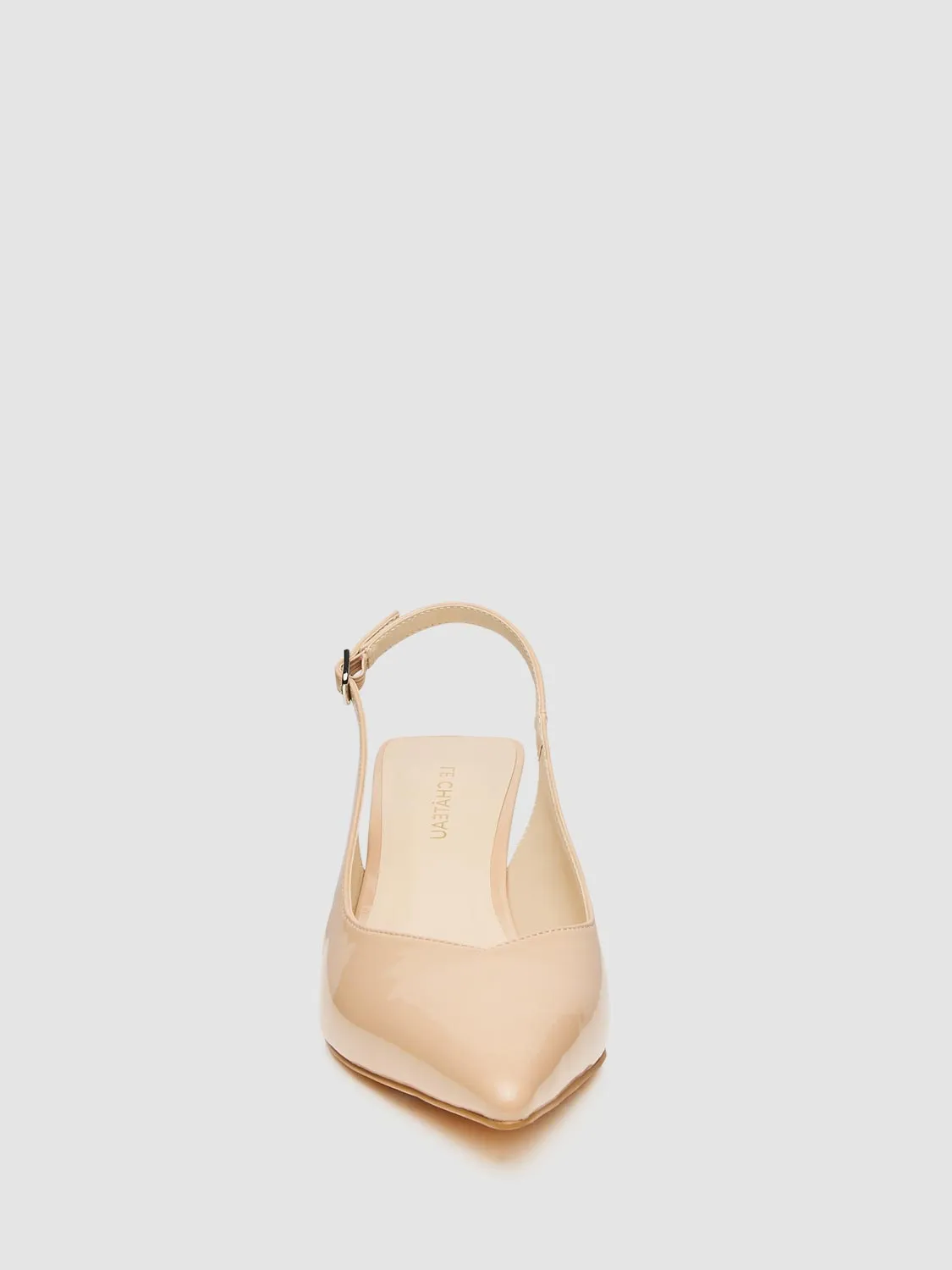 Pointed Toe Patent Leather Sling-Back Pump sold by Suzy Shier product image thumbnail 3