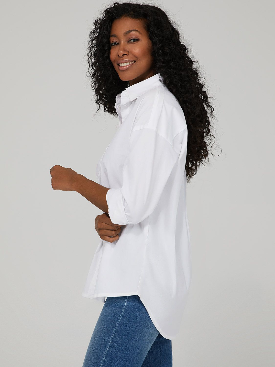 Oversized Button Down Shirt sold by Suzy Shier product image thumbnail 3