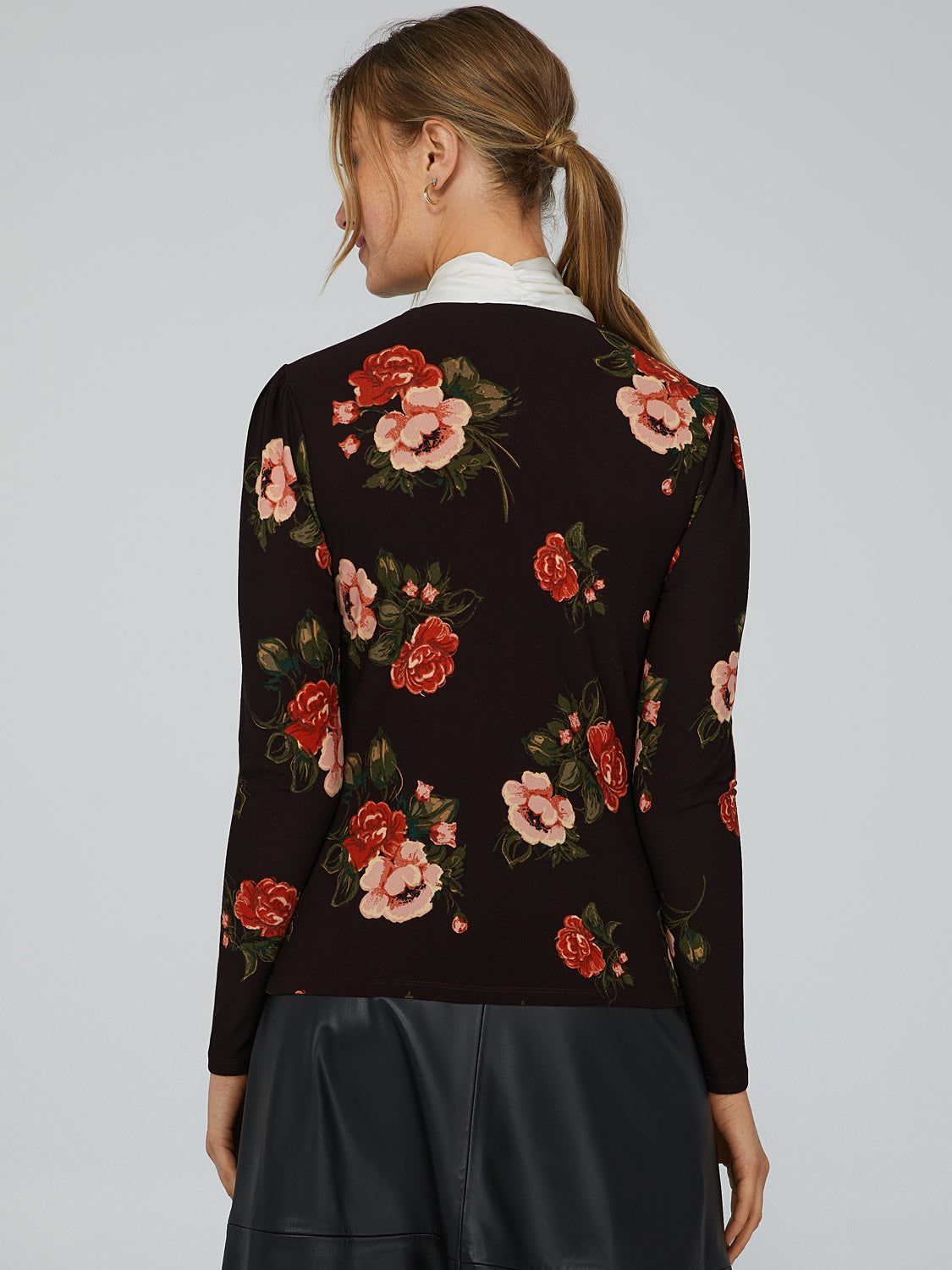 Satin Oversized Bow Top sold by Suzy Shier product image thumbnail 4