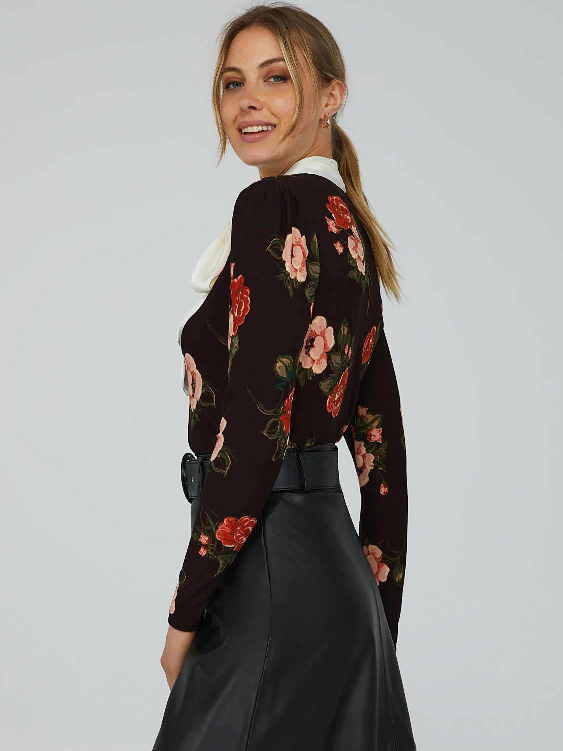 Satin Oversized Bow Top sold by Suzy Shier product image thumbnail 3