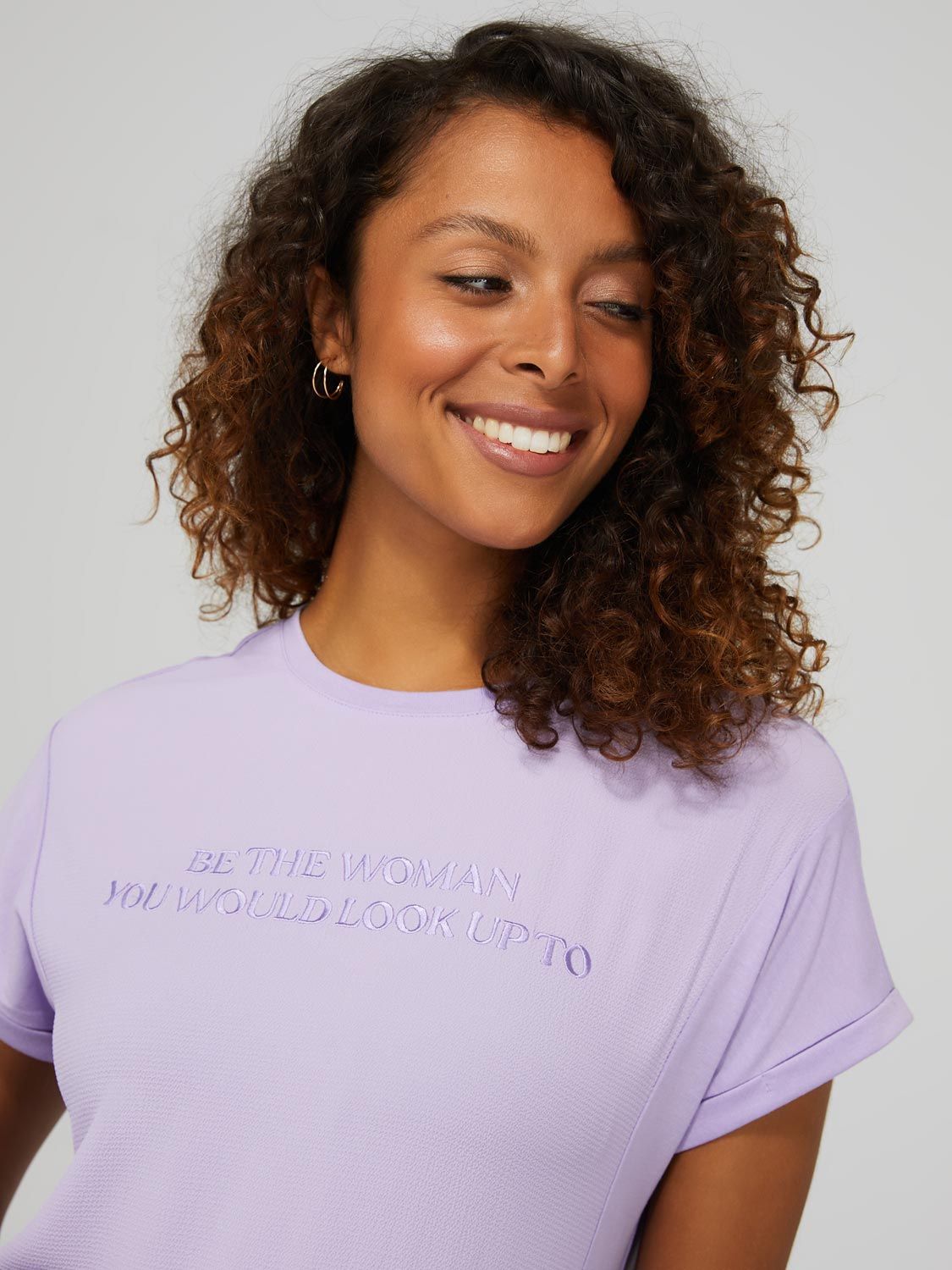 "Be The Woman You Would Look Up To" Graphic T-Shirt sold by Suzy Shier product image thumbnail 2