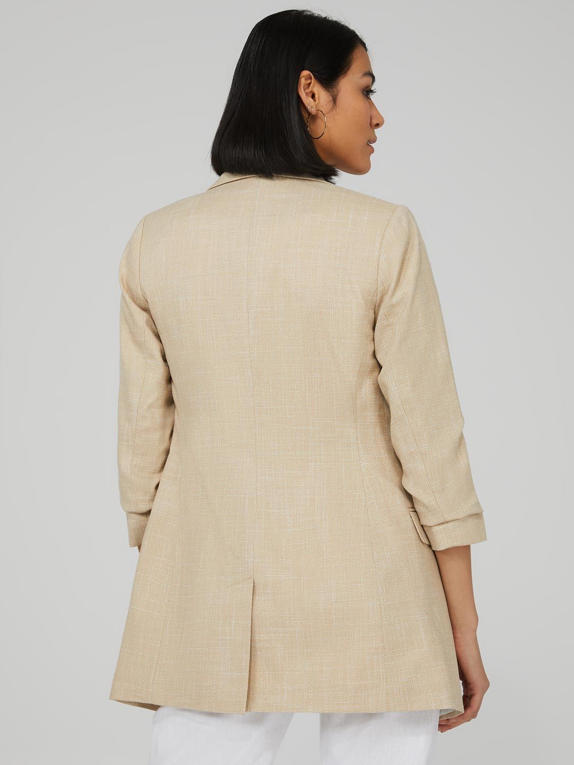 3/4 Ruched Sleeve Blazer sold by Suzy Shier product image thumbnail 5