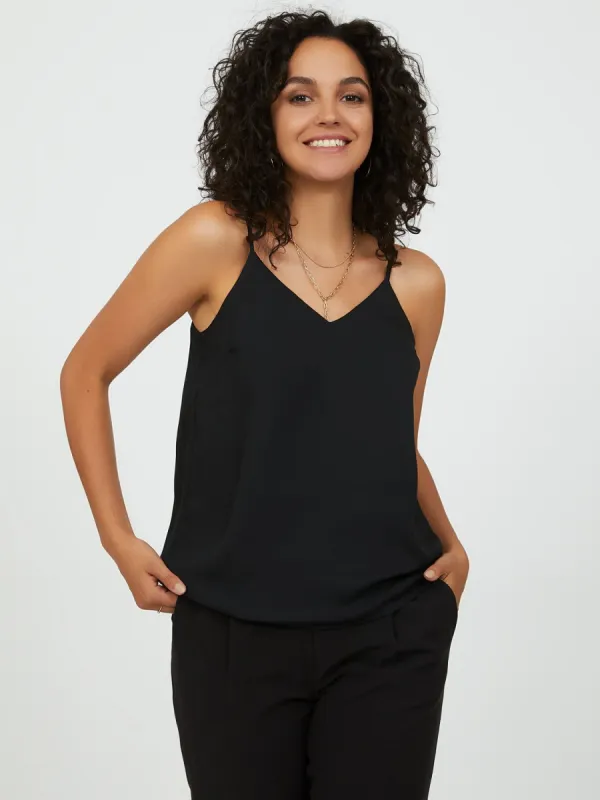 Adjustable Spaghetti Strap Chiffon Camisole sold by Suzy Shier