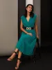 Pleated Dolman Sleeve Midi Dress sold by Suzy Shier