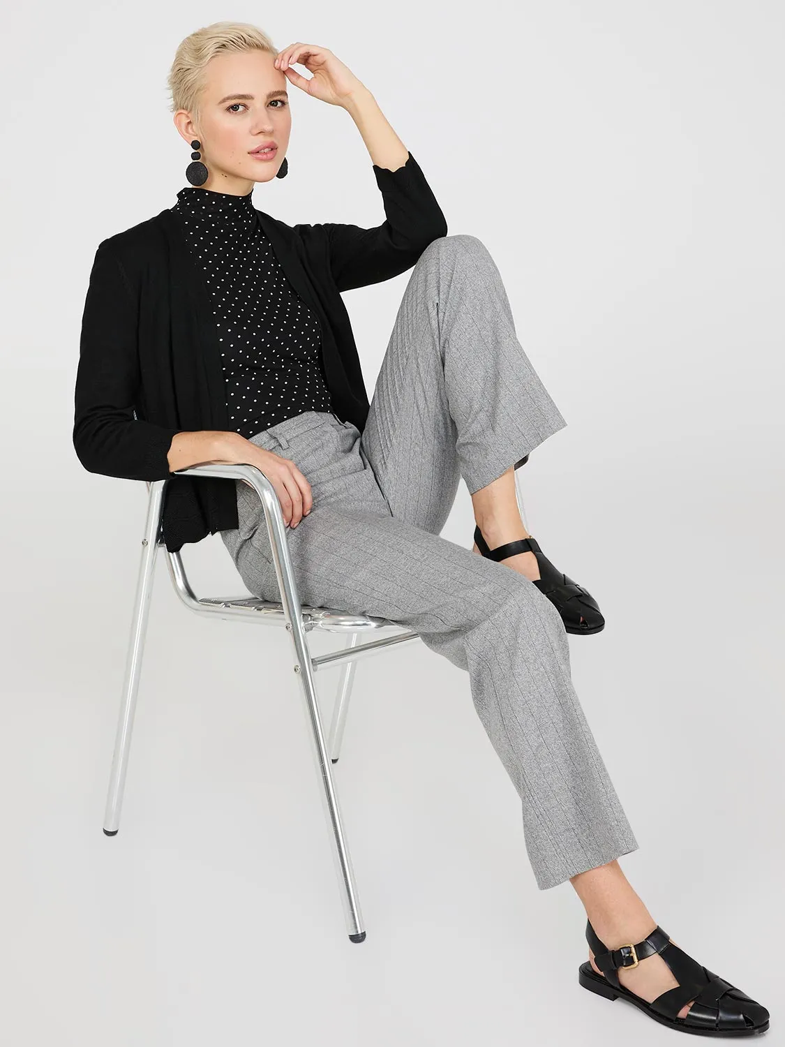 Pointelle Detail Bolero Sweater sold by Suzy Shier product image thumbnail 3