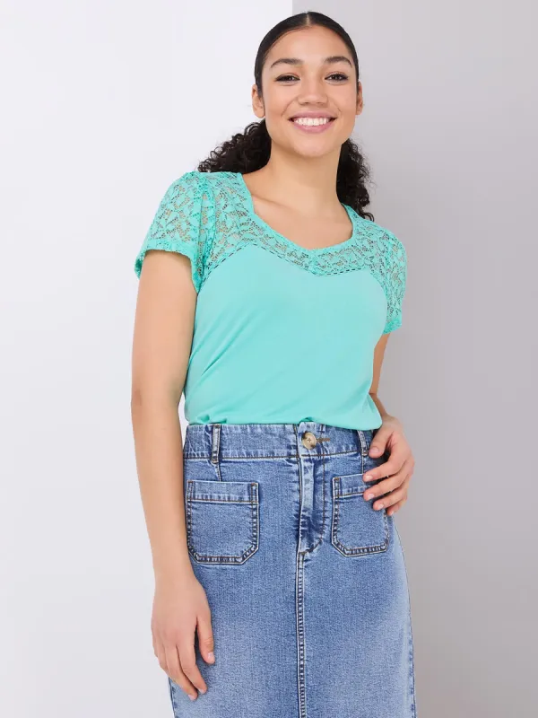 Lace Sweetheart Neckline Top sold by Suzy Shier