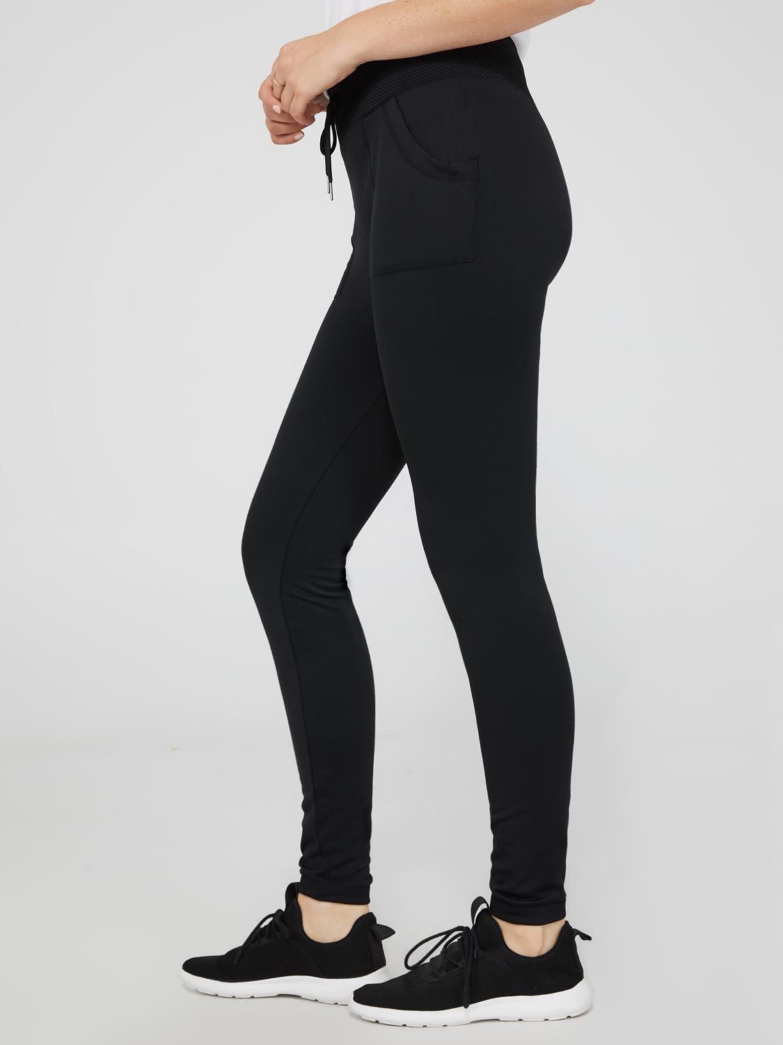 Seamless Leggings With Drawstring Waistband sold by Suzy Shier product image thumbnail 4