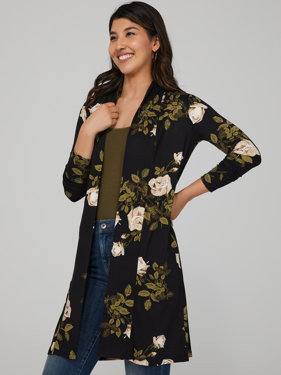 Oversized Floral Cardigan sold by Suzy Shier