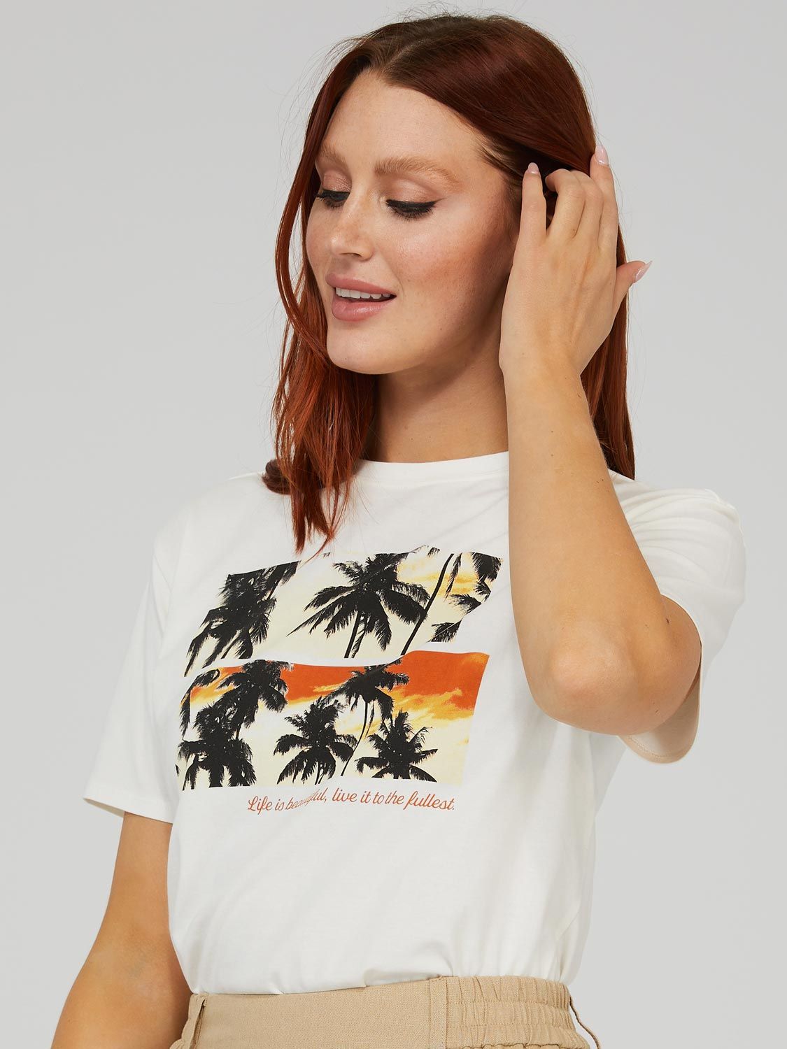 Sunset Short Sleeve Graphic T-Shirt sold by Suzy Shier