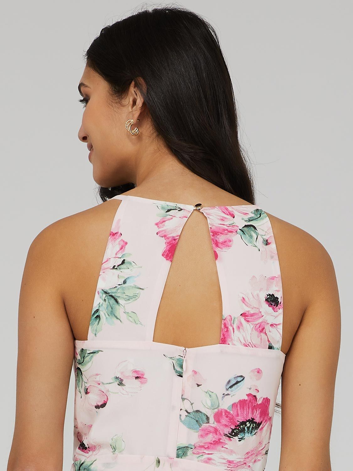 Halter Printed Chiffon Midi Dress sold by Suzy Shier product image thumbnail 2