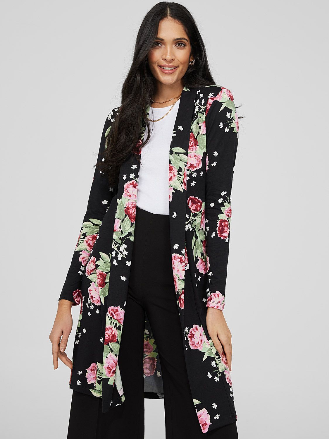 Floral Print Duster sold by Suzy Shier product image thumbnail 2