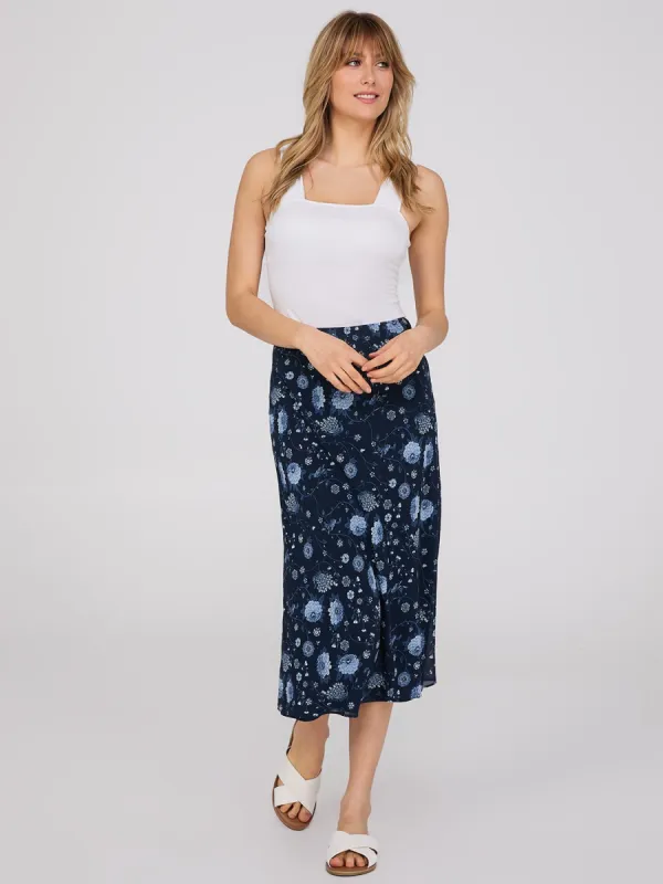 Printed Chiffon A-Line Skirt sold by Suzy Shier