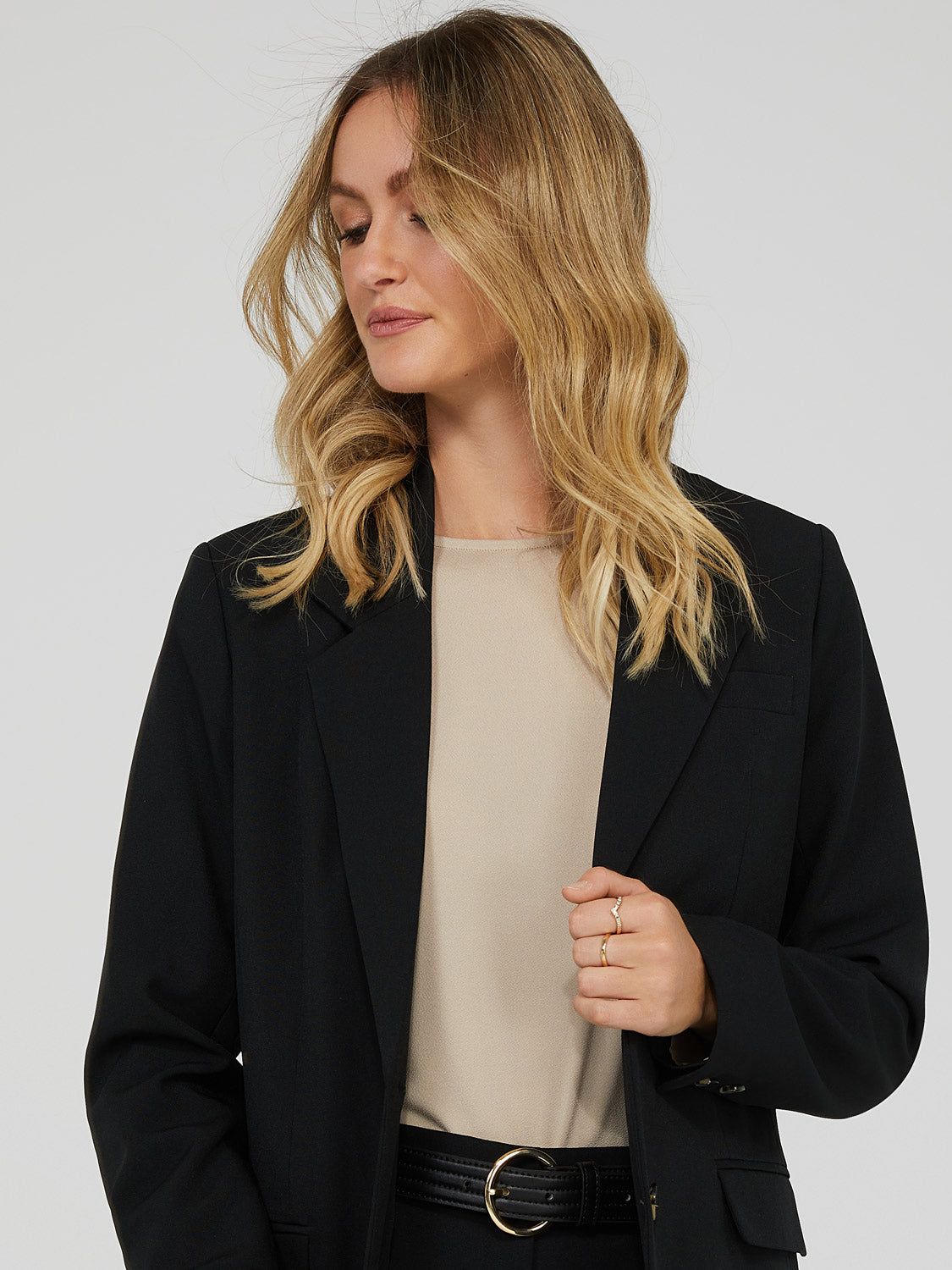 2-Button Boyfriend Blazer sold by Suzy Shier product image thumbnail 3