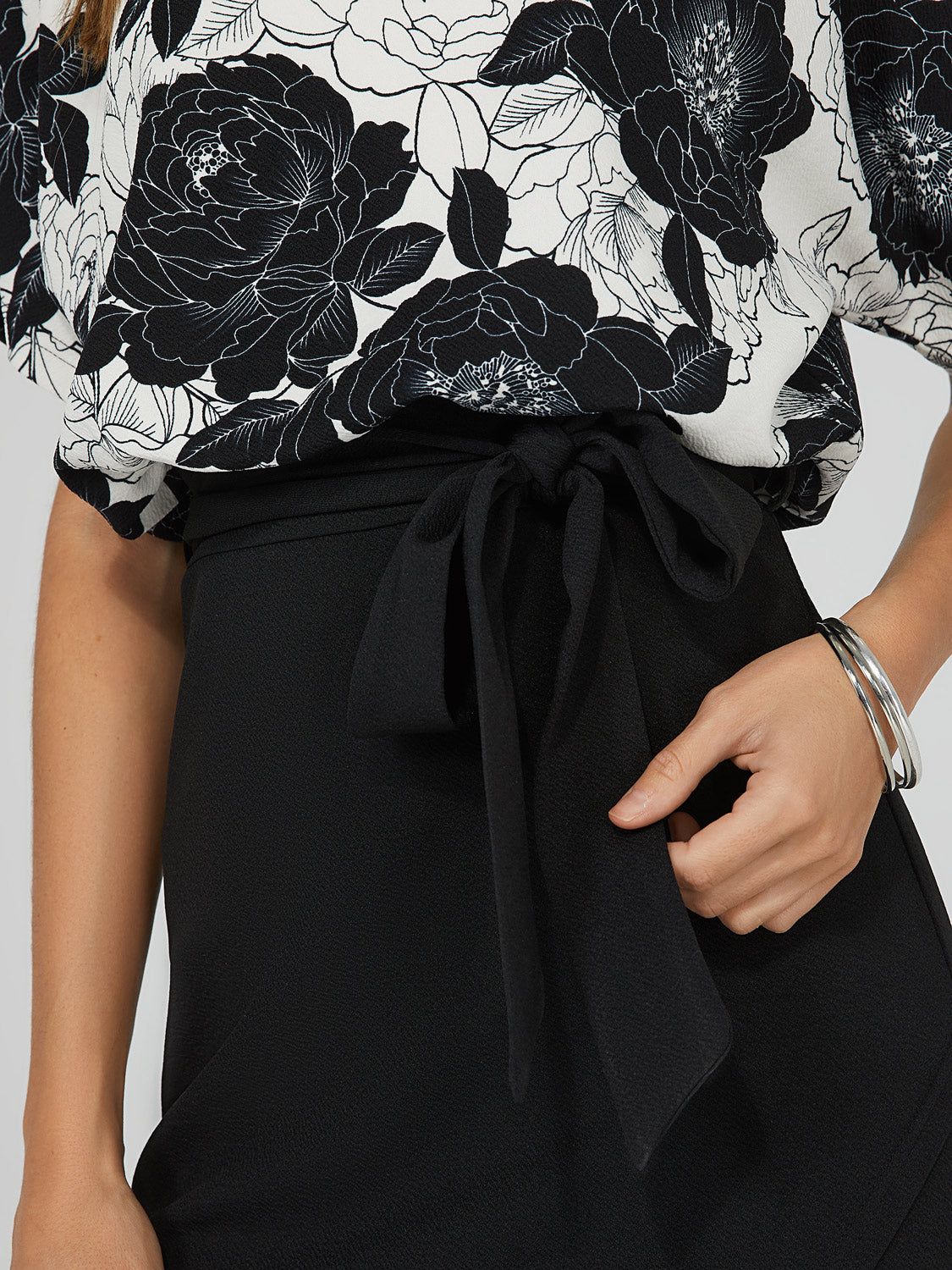 Printed 2-Fer Knee Length Dress sold by Suzy Shier product image thumbnail 6
