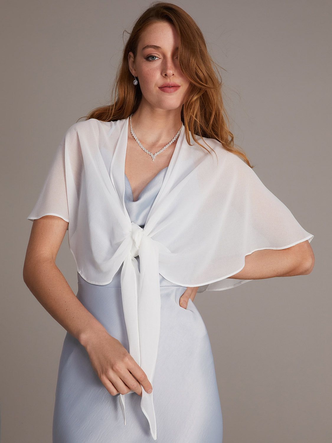 Sheer Chiffon Cover-Up sold by Suzy Shier product image thumbnail 7