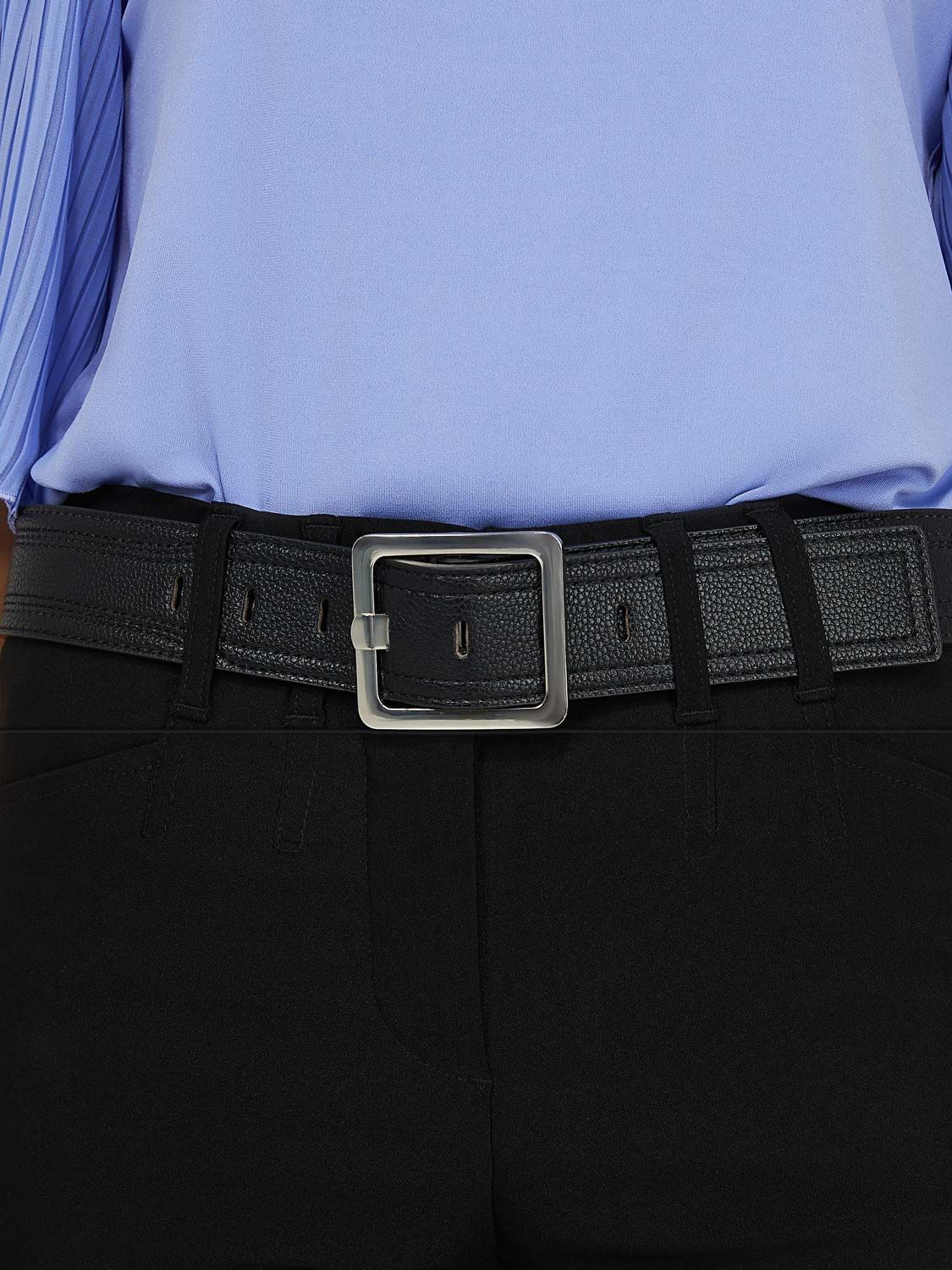 Classic Square Buckle Belt sold by Suzy Shier