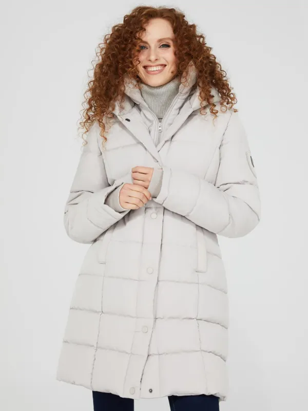 Long Puffer Jacket With Collar made by Suzy Shier