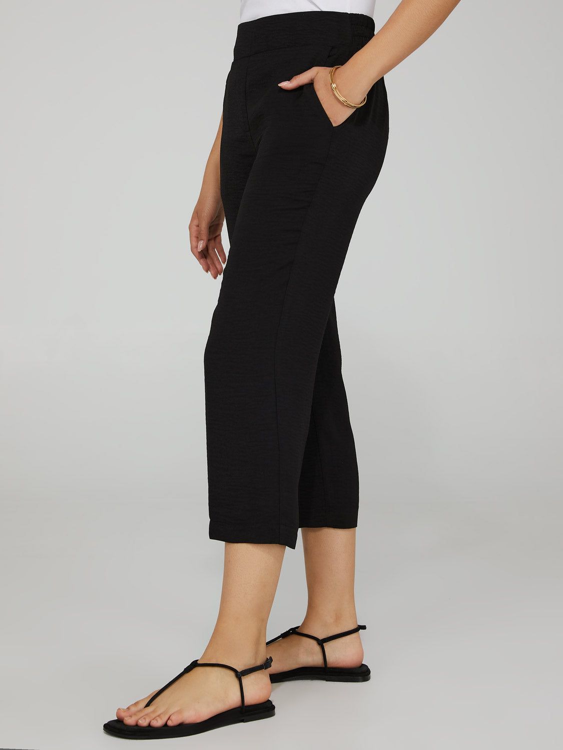 Wide Leg Cropped Culotte Pants sold by Suzy Shier product image thumbnail 7