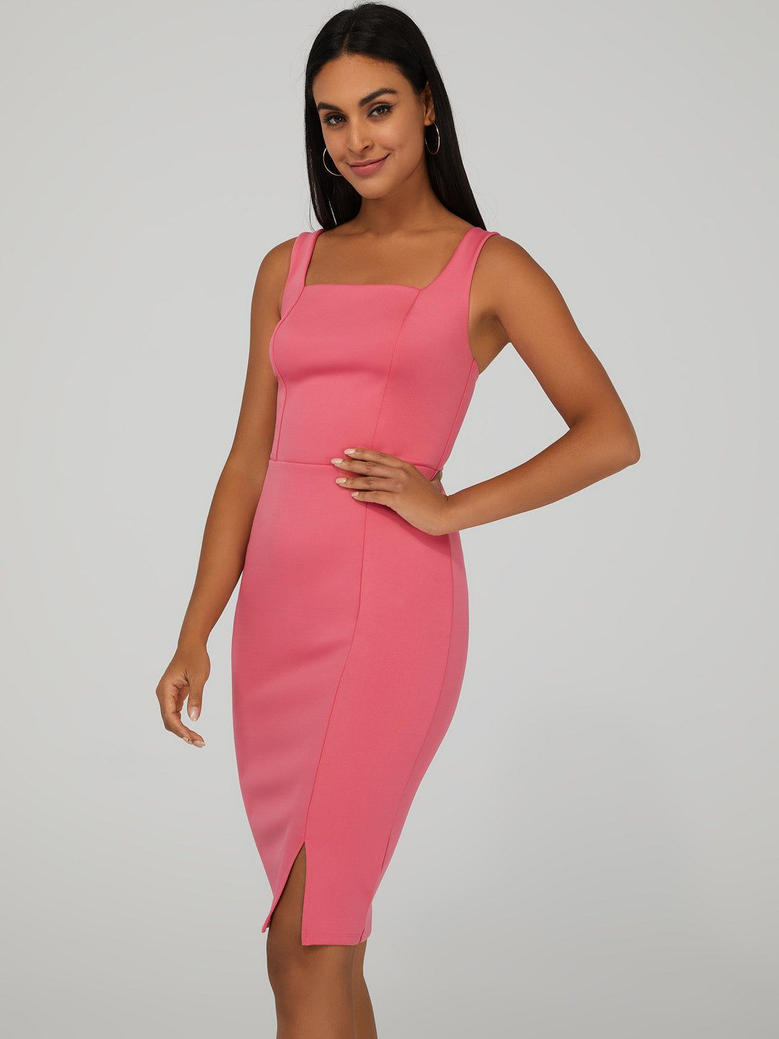 Square Neck Midi Dress sold by Suzy Shier product image thumbnail 2