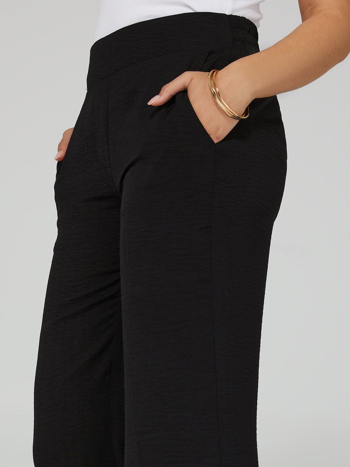 Wide Leg Cropped Culotte Pants sold by Suzy Shier product image thumbnail 6