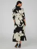 Printed Button-Front Maxi Shirt Dress sold by Suzy Shier