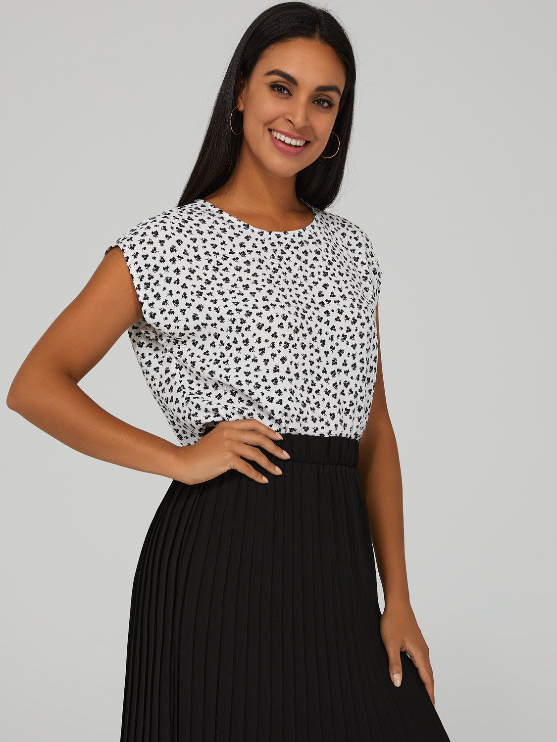 Printed Dolman Sleeve Top sold by Suzy Shier