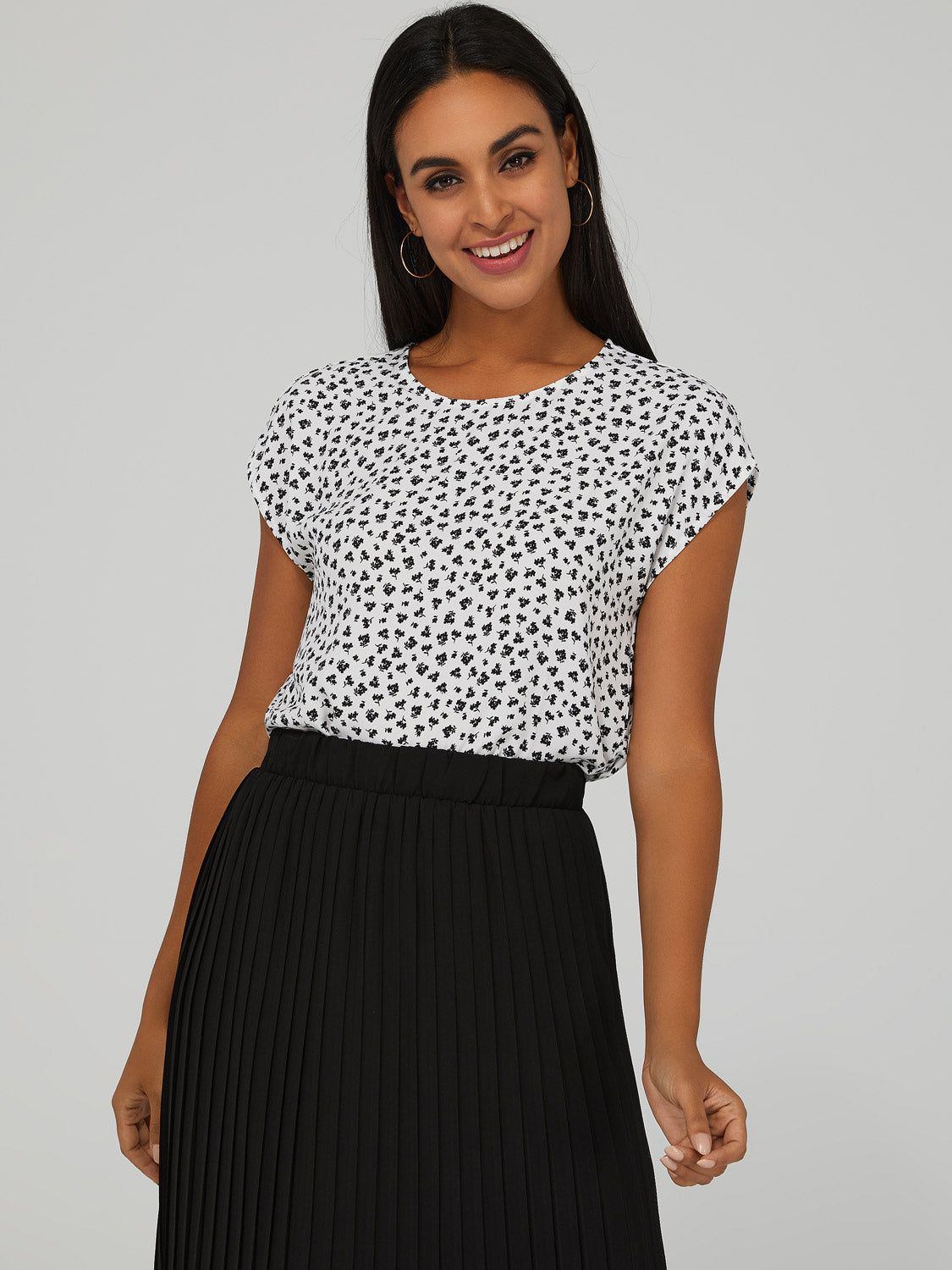 Printed Dolman Sleeve Top sold by Suzy Shier product image thumbnail 2