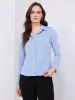 Printed Button-Front Blouse sold by Suzy Shier