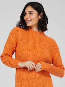 High-Low Mock Neck Sweater sold by Suzy Shier