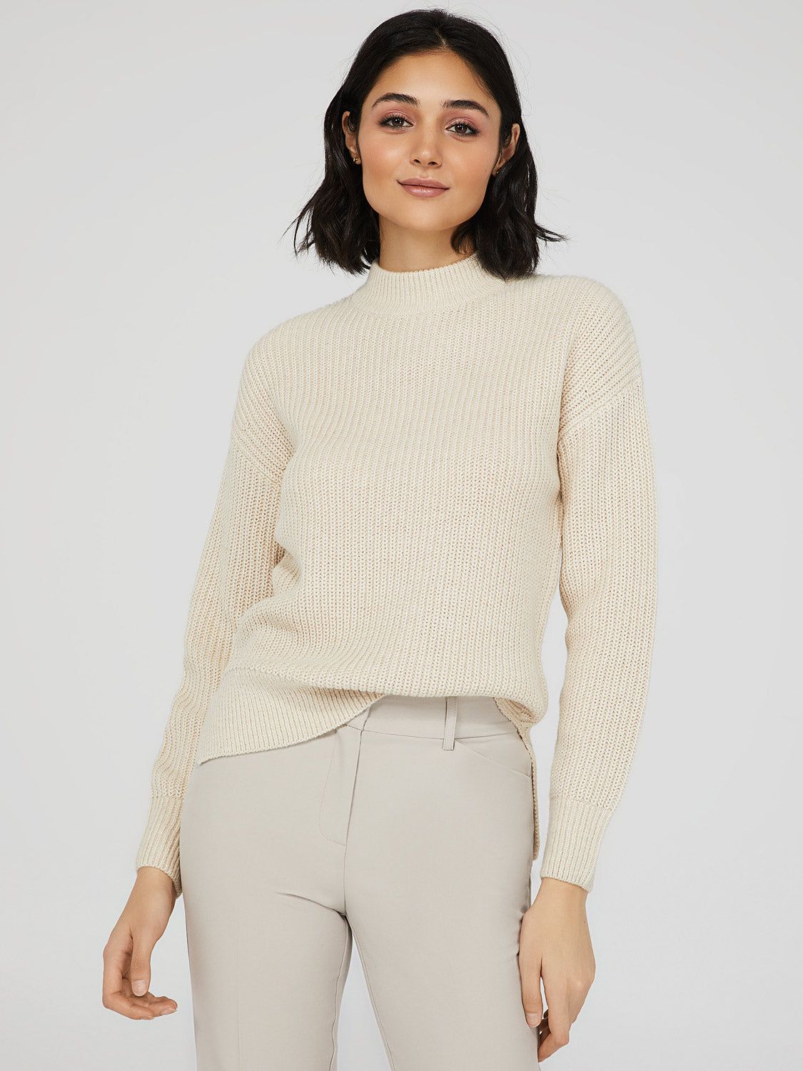 High-Low Mock Neck Sweater sold by Suzy Shier product image thumbnail 9