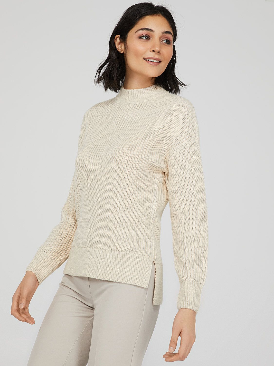 High-Low Mock Neck Sweater sold by Suzy Shier product image thumbnail 10
