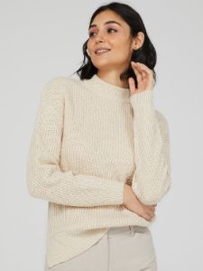 High-Low Mock Neck Sweater sold by Suzy Shier