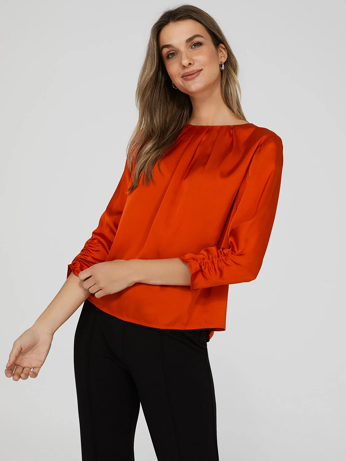 Box Pleat Blouse sold by Suzy Shier product image thumbnail 3