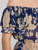 Floral Print Off-The-Shoulder Peplum Top sold by Suzy Shier