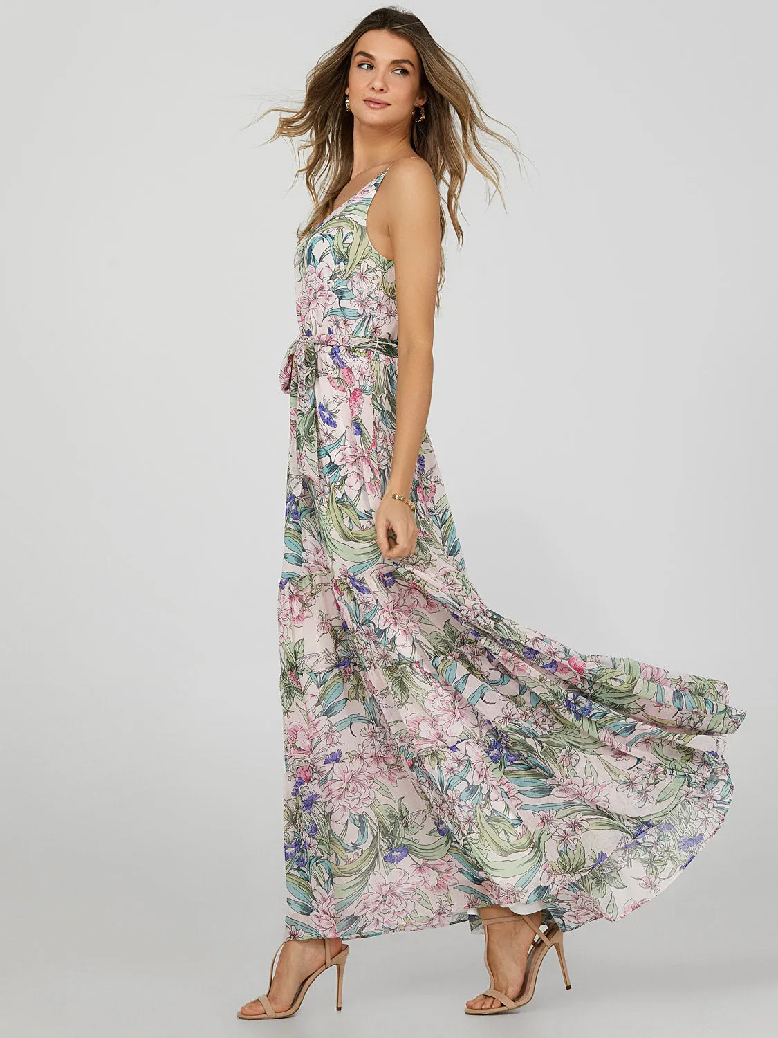 Printed 3-Tier Maxi Dress sold by Suzy Shier product image thumbnail 5