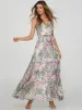 Printed 3-Tier Maxi Dress sold by Suzy Shier
