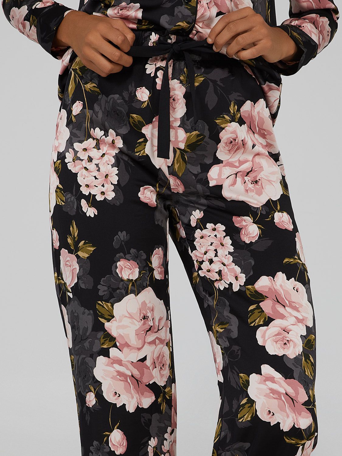 Satin Floral Print PJ Set sold by Suzy Shier product image thumbnail 6