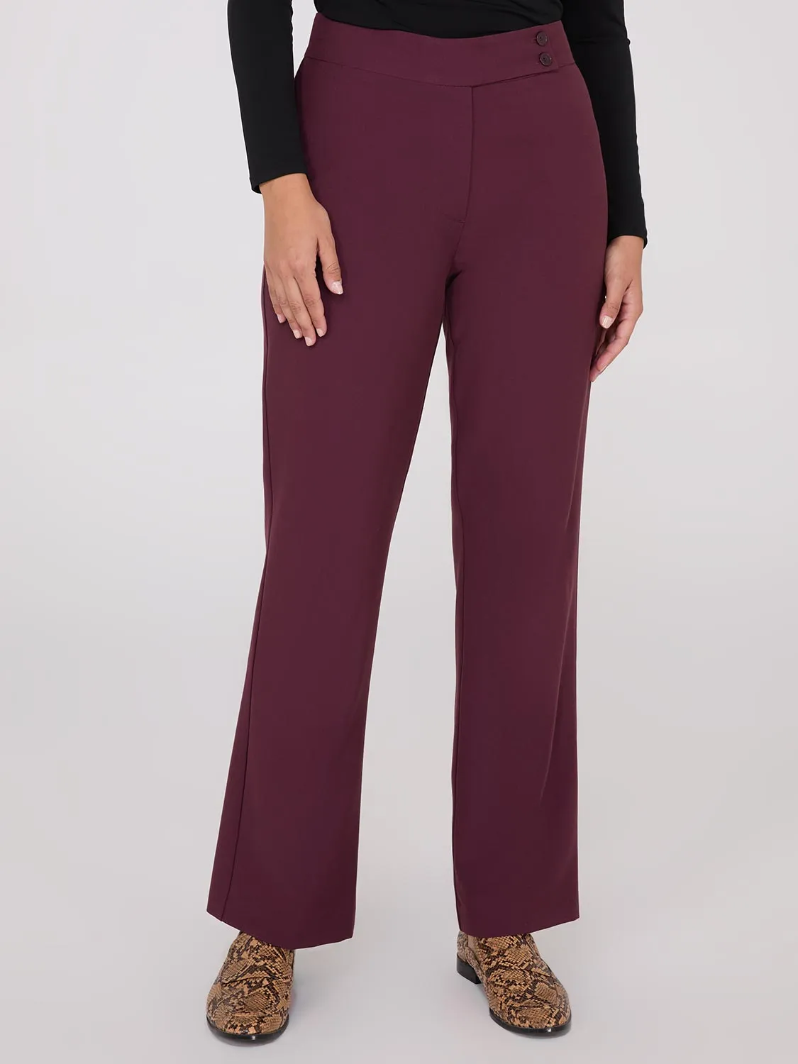 Mid-Rise Bootcut Pants sold by Suzy Shier product image thumbnail 2