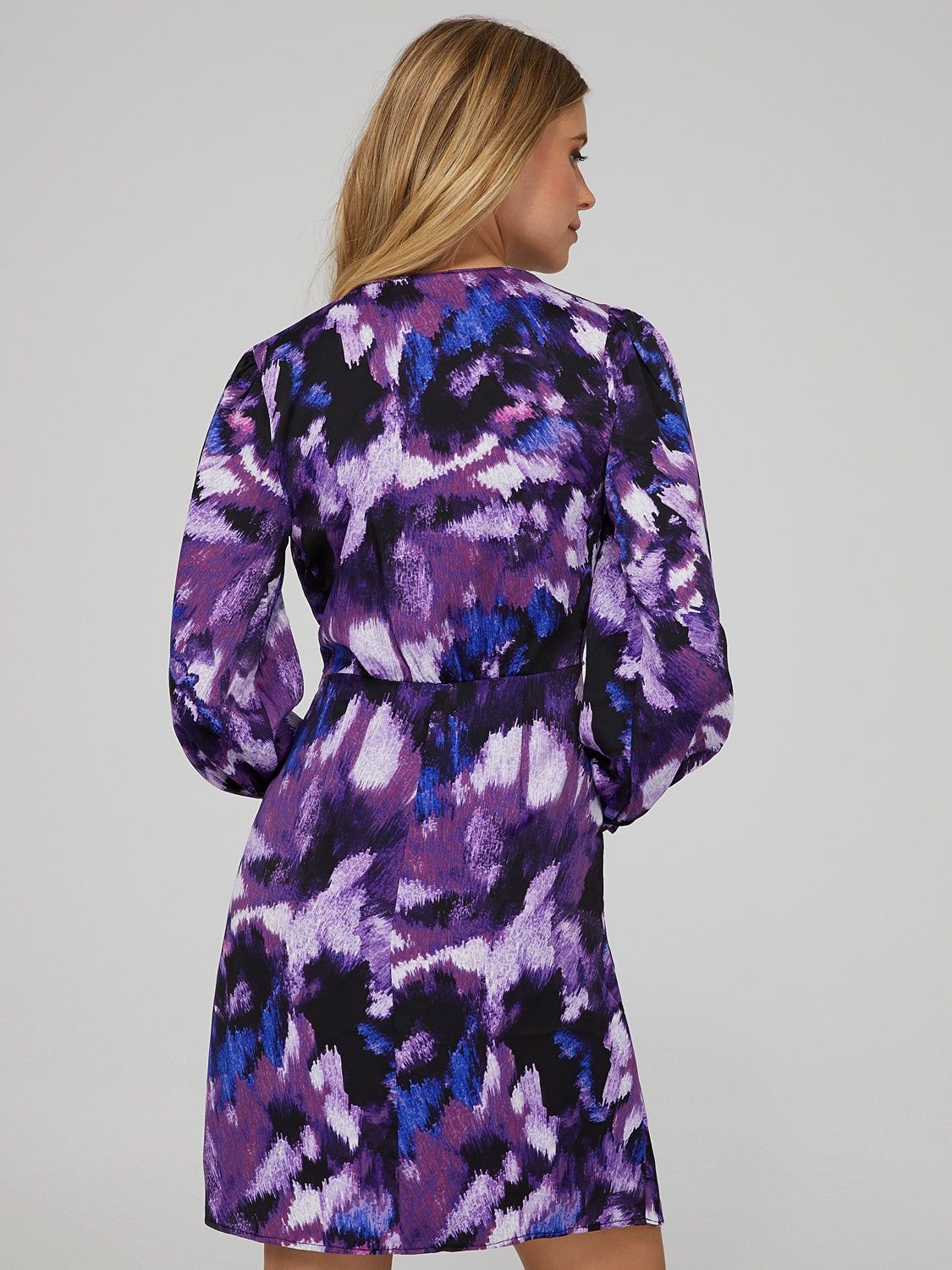 Floral Satin Wrap Dress sold by Suzy Shier product image thumbnail 4
