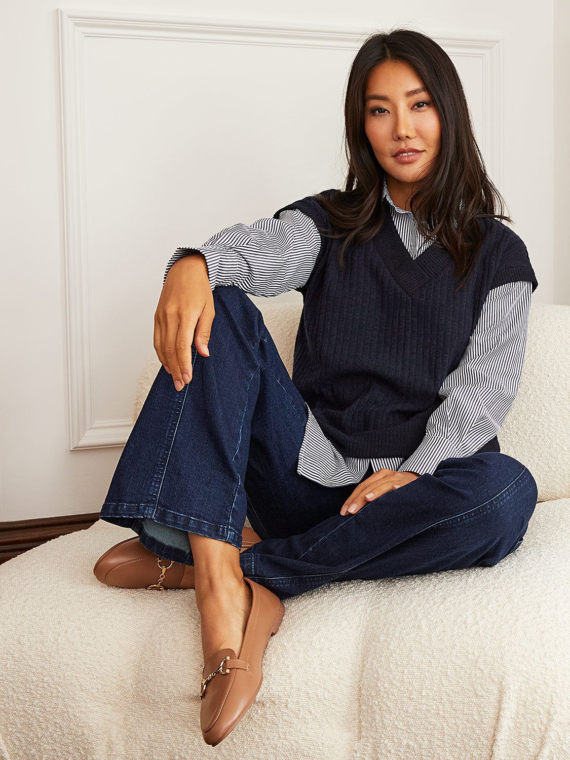 2-Fer Blouse With Woven Short Sleeve Top sold by Suzy Shier