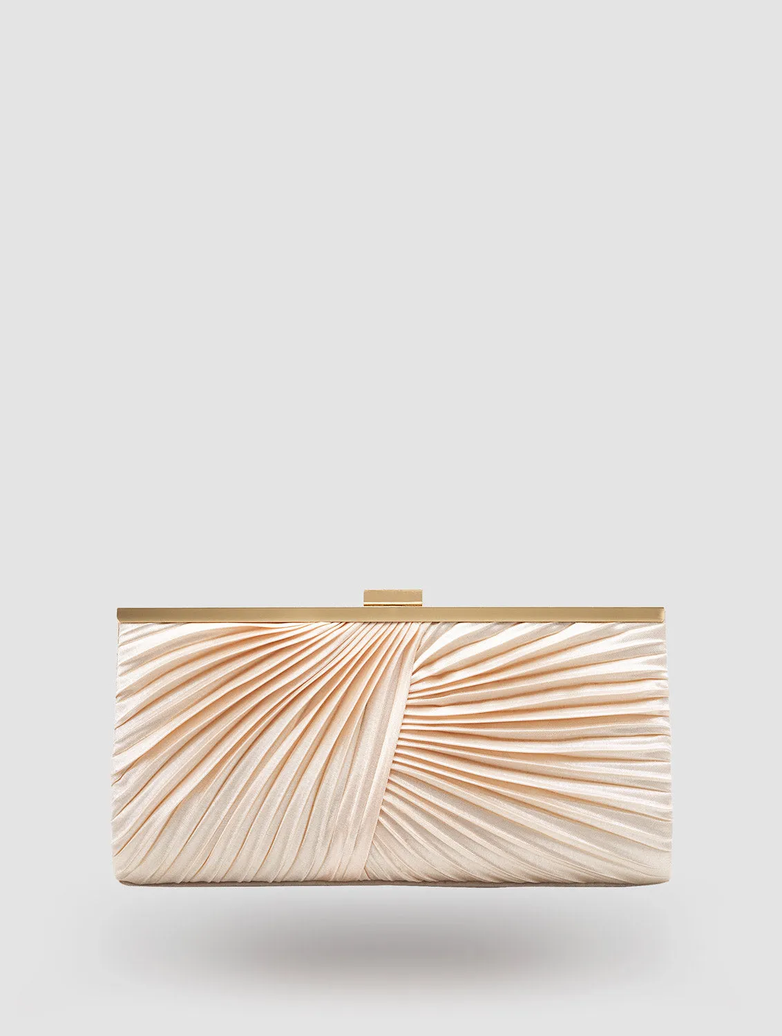 Pleated Satin Long Minaudiere sold by Suzy Shier product image thumbnail 4