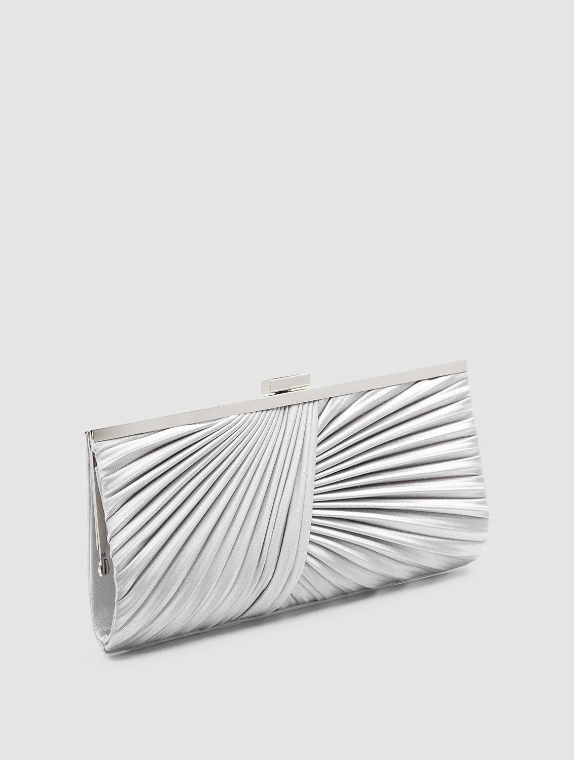 Pleated Satin Long Minaudiere sold by Suzy Shier product image thumbnail 3
